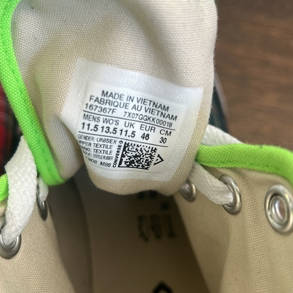 Converse Chuck Taylor All Star. High World Peace size 11.5 - Picture 6 of 7